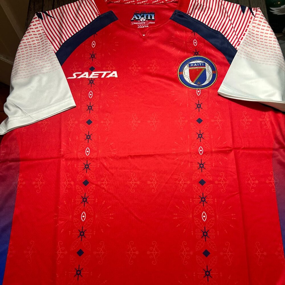 HAITI National Team World Cup Men's JERSEY Sz M,L,XL,2XL By Saeta  New with tags